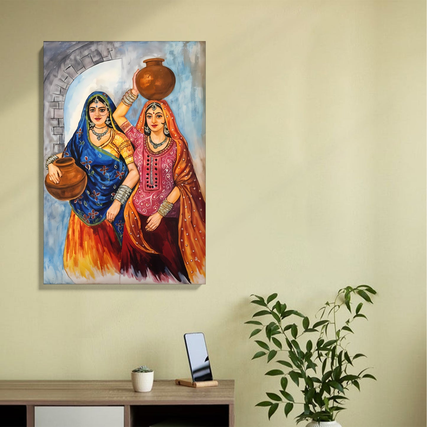 Traditional Rajasthani Women Artwork