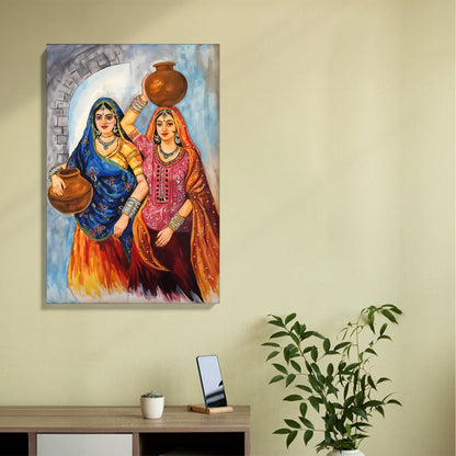 Traditional Rajasthani Women Artwork