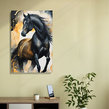 Black Stallion Canvas