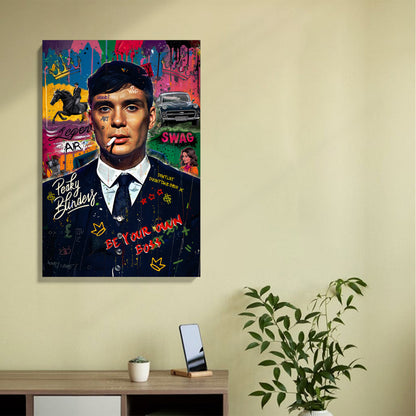 Retro Boss Graffiti Canvas