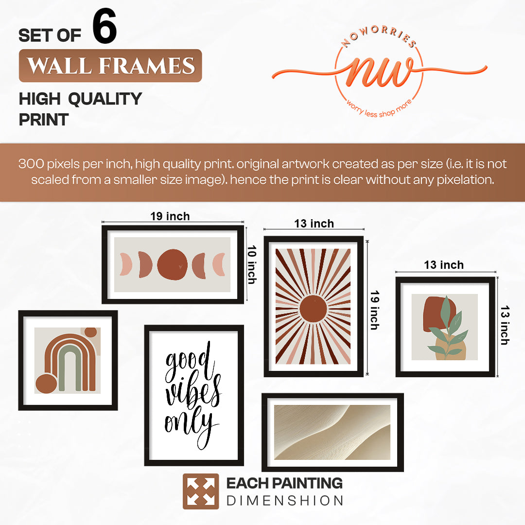 Rustic Aura Wall Art Set of 6