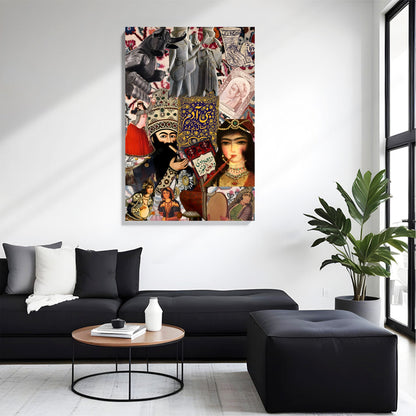 Persian Art Collage Canvas