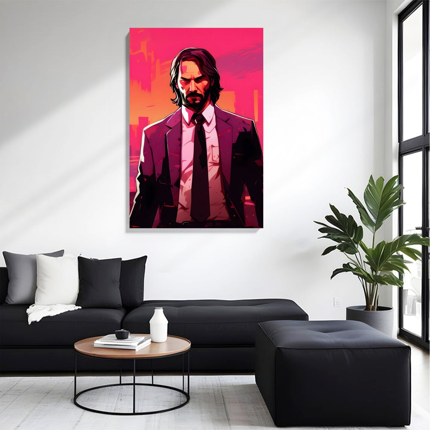 Pink City Hitman Canvas