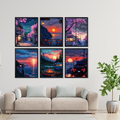 Golden Hour Adventure Art Frame Set