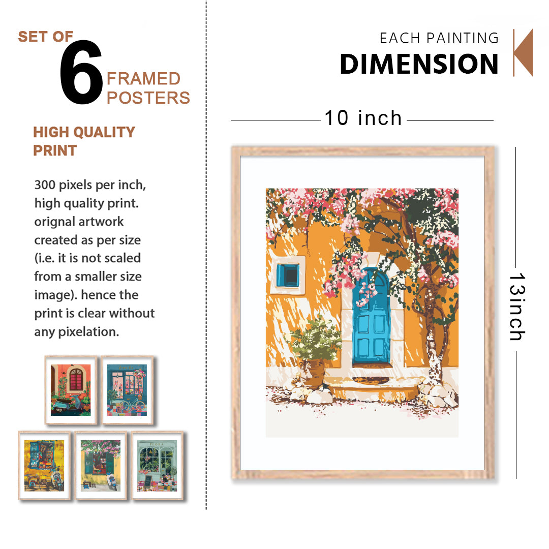 Vintage Street Vibes Wall Frame Set
