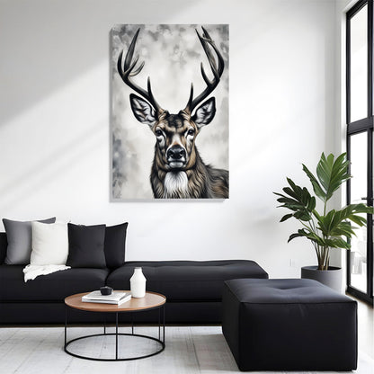 Regal Deer Portrait