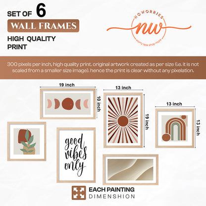 Rustic Aura Wall Art Set of 6