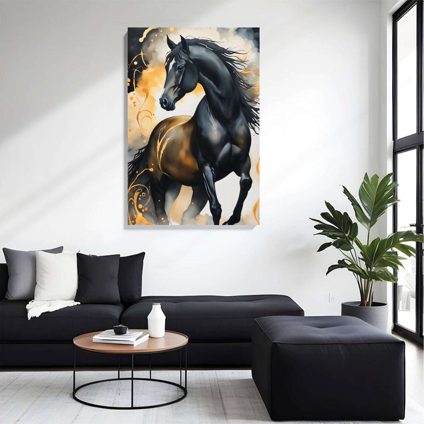 Black Stallion Canvas