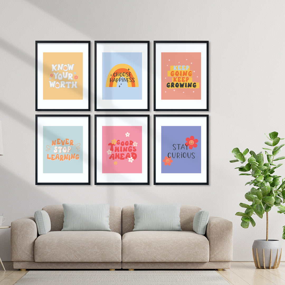 Colorful Motivational Wall Frame