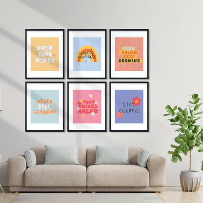 Colorful Motivational Wall Frame