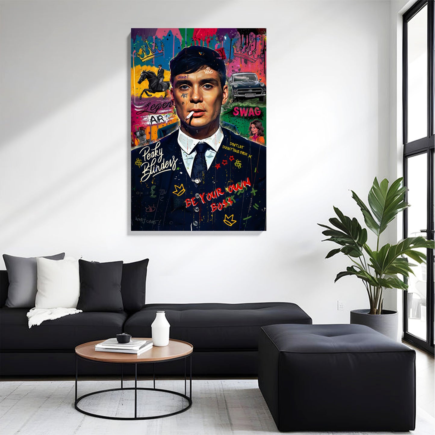Retro Boss Graffiti Canvas