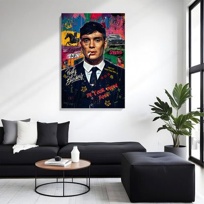 Retro Boss Graffiti Canvas