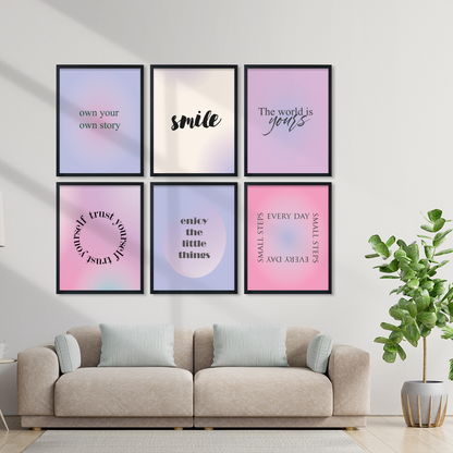 Pastel Inspiration Gallery Wall Frame Set