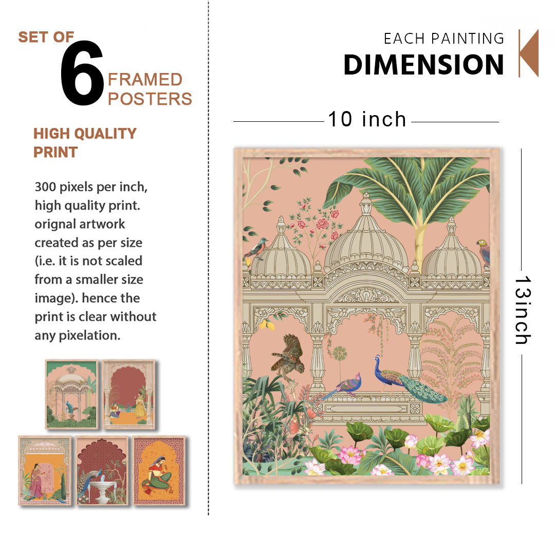 Royal Courtyard Art Wall Frame Set