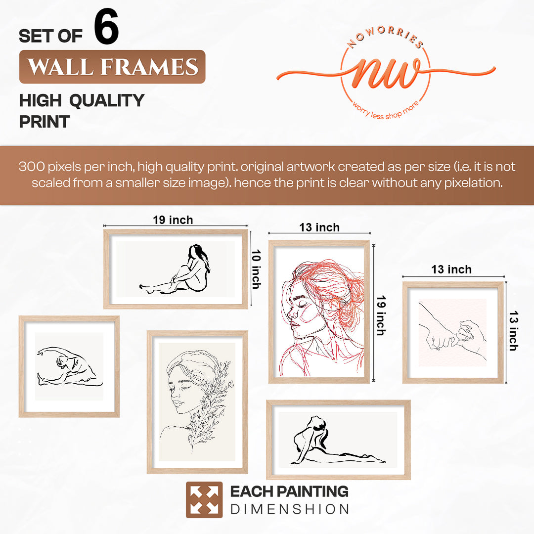 Ethereal Lines Collection Set of 6