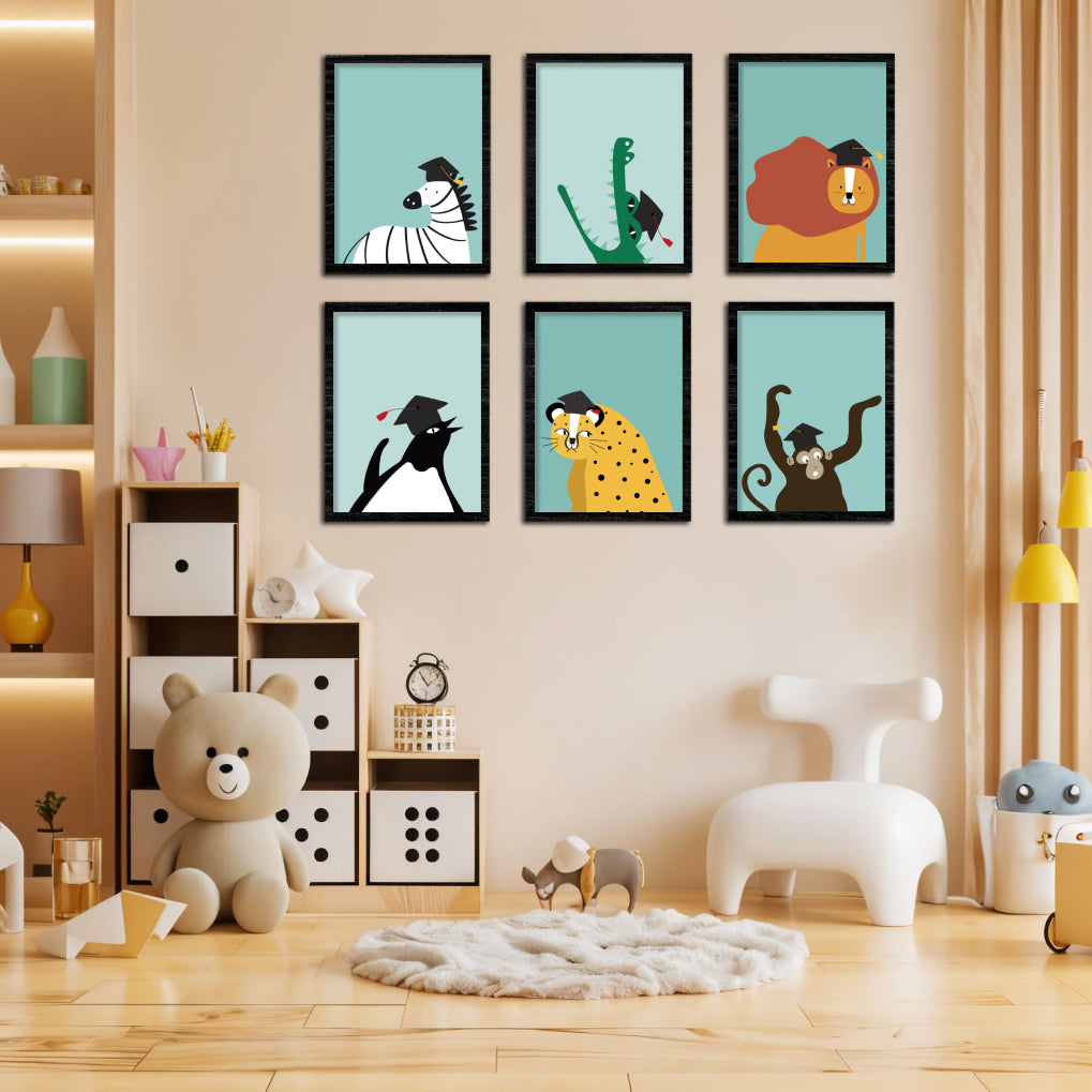 Graduation Animals Wall Art Set