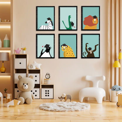 Graduation Animals Wall Art Set