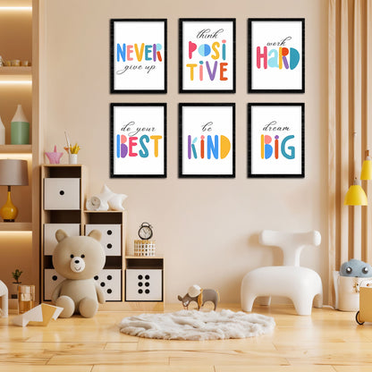 Colorful Positive Affirmation Art Wall Frame