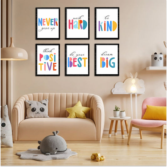 Colorful Positive Affirmation Art Wall Frame