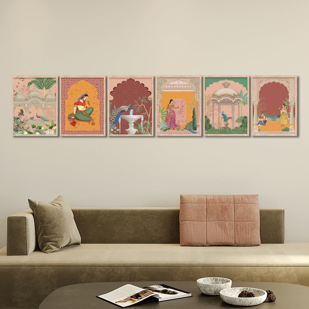 Royal Courtyard Art Wall Frame Set