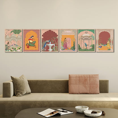 Royal Courtyard Art Wall Frame Set