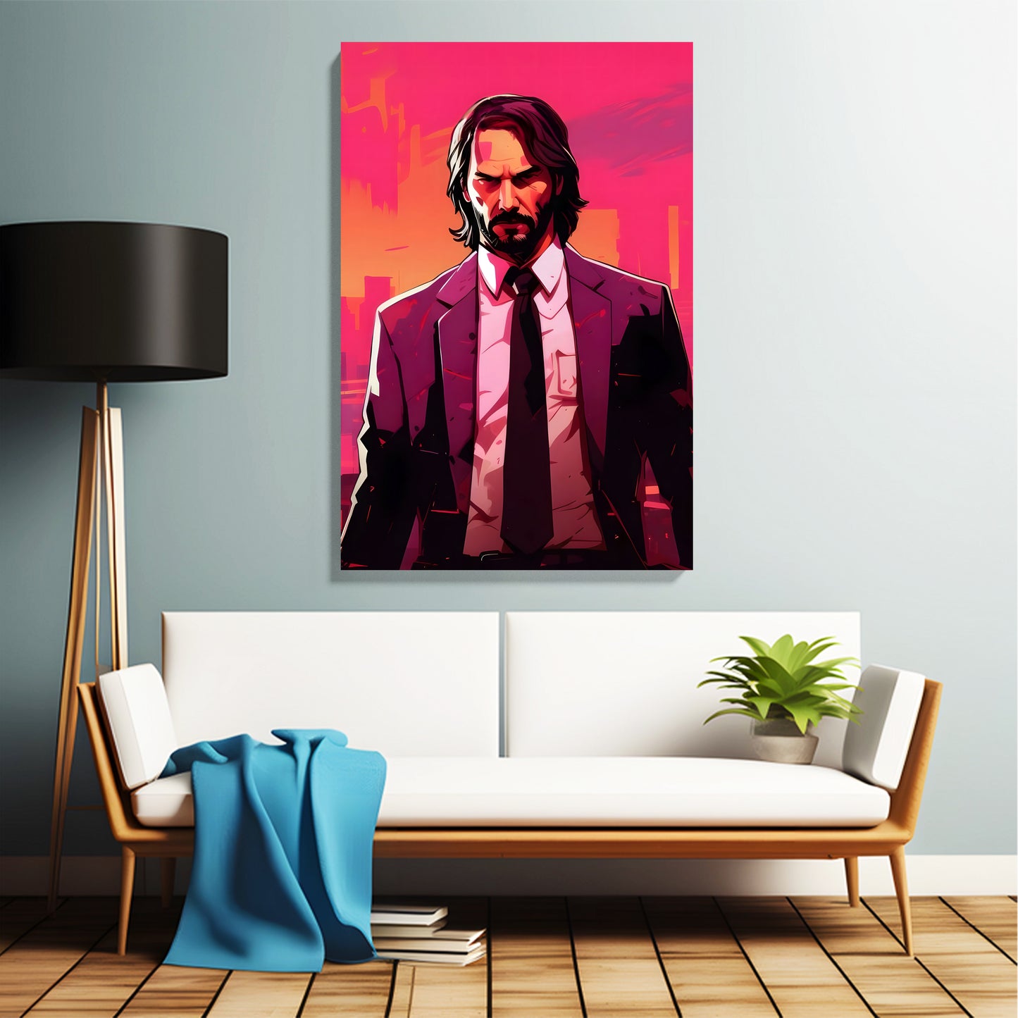 Pink City Hitman Canvas