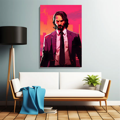 Pink City Hitman Canvas