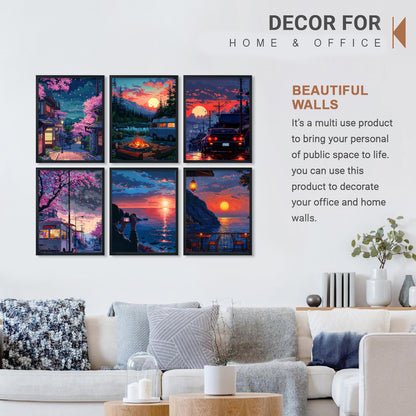 Golden Hour Adventure Art Frame Set