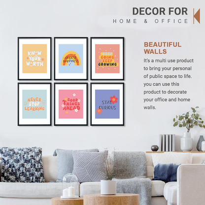 Colorful Motivational Wall Frame