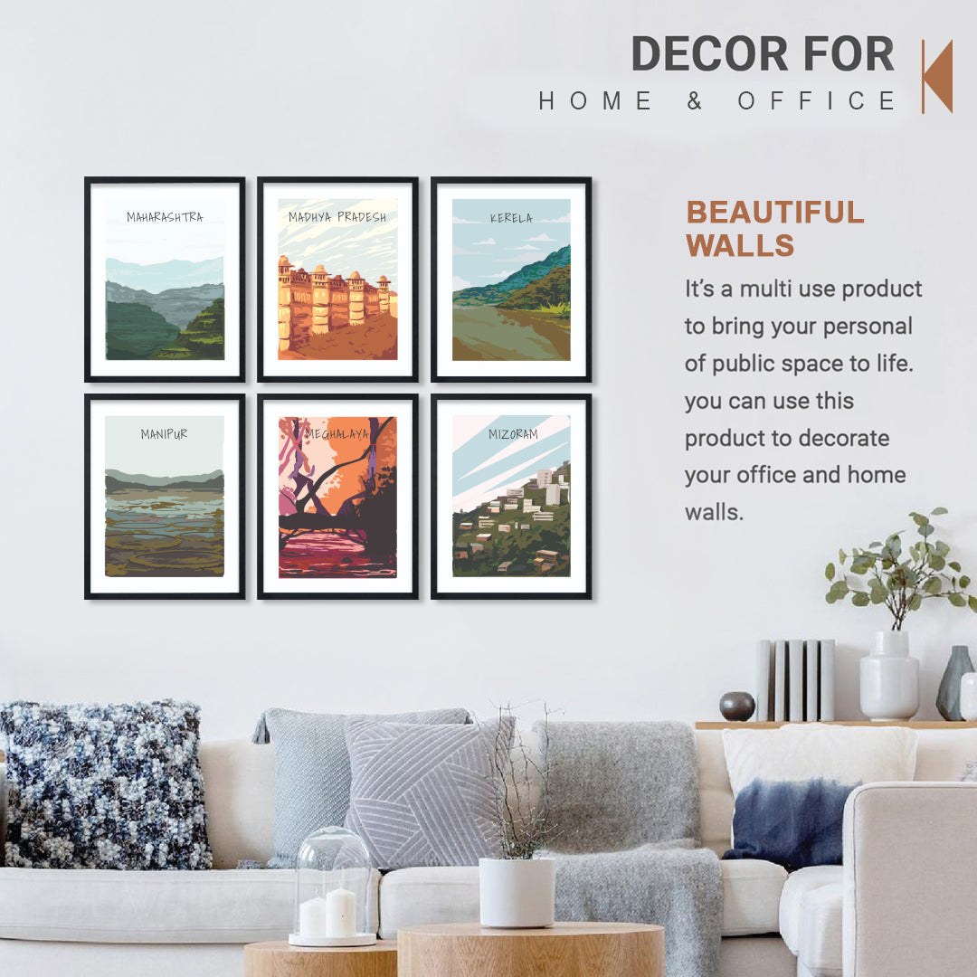 Incredible India Wall Frame Set
