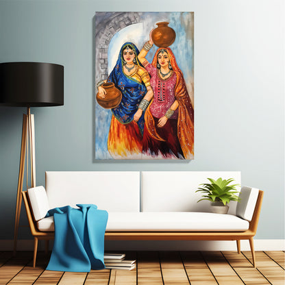 Traditional Rajasthani Women Artwork