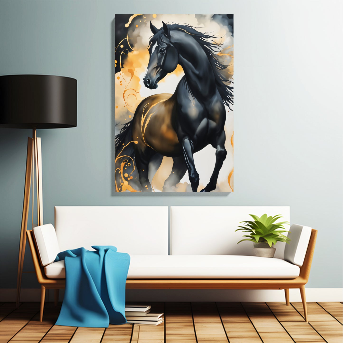 Black Stallion Canvas