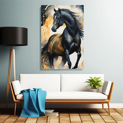 Black Stallion Canvas