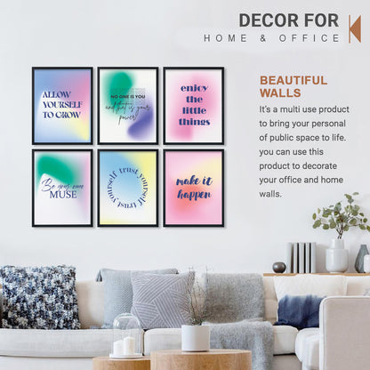 Pastel Motivation Gallery Wall Frame