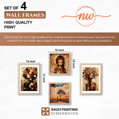 Artistic Gallery Wall Set of 4