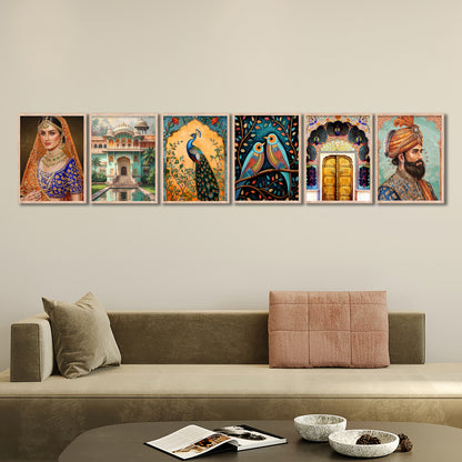 Royal Rajwadi Gallery Set Wall Frames