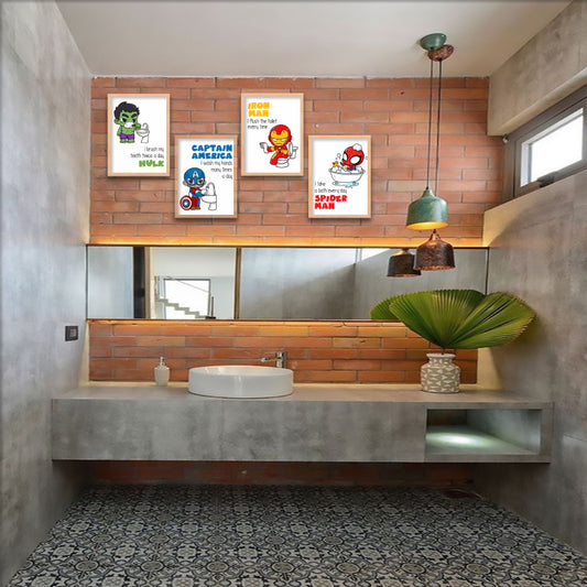 Hero Hygiene Wall Frame Set