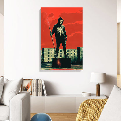 Urban Grim Reaper Canvas