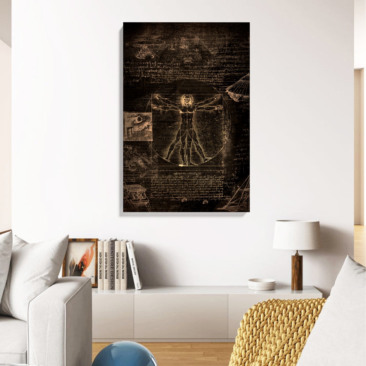 Vintage Anatomy Sketch Canvas