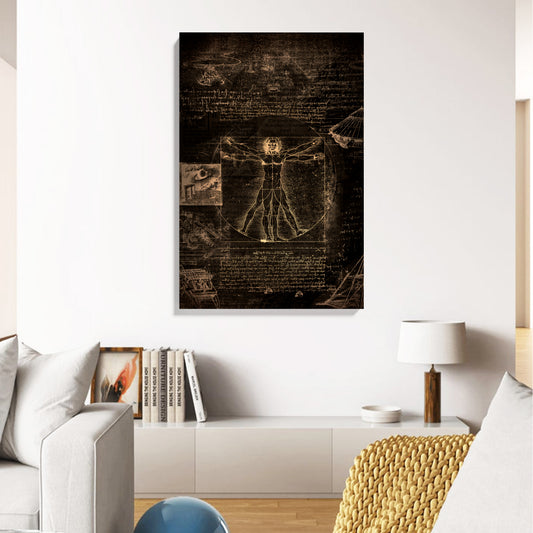 Vintage Anatomy Sketch Canvas