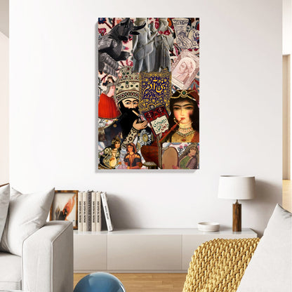 Persian Art Collage Canvas