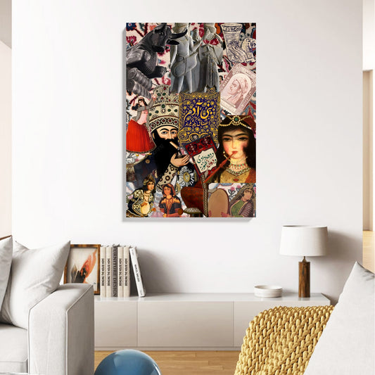 Persian Art Collage Canvas
