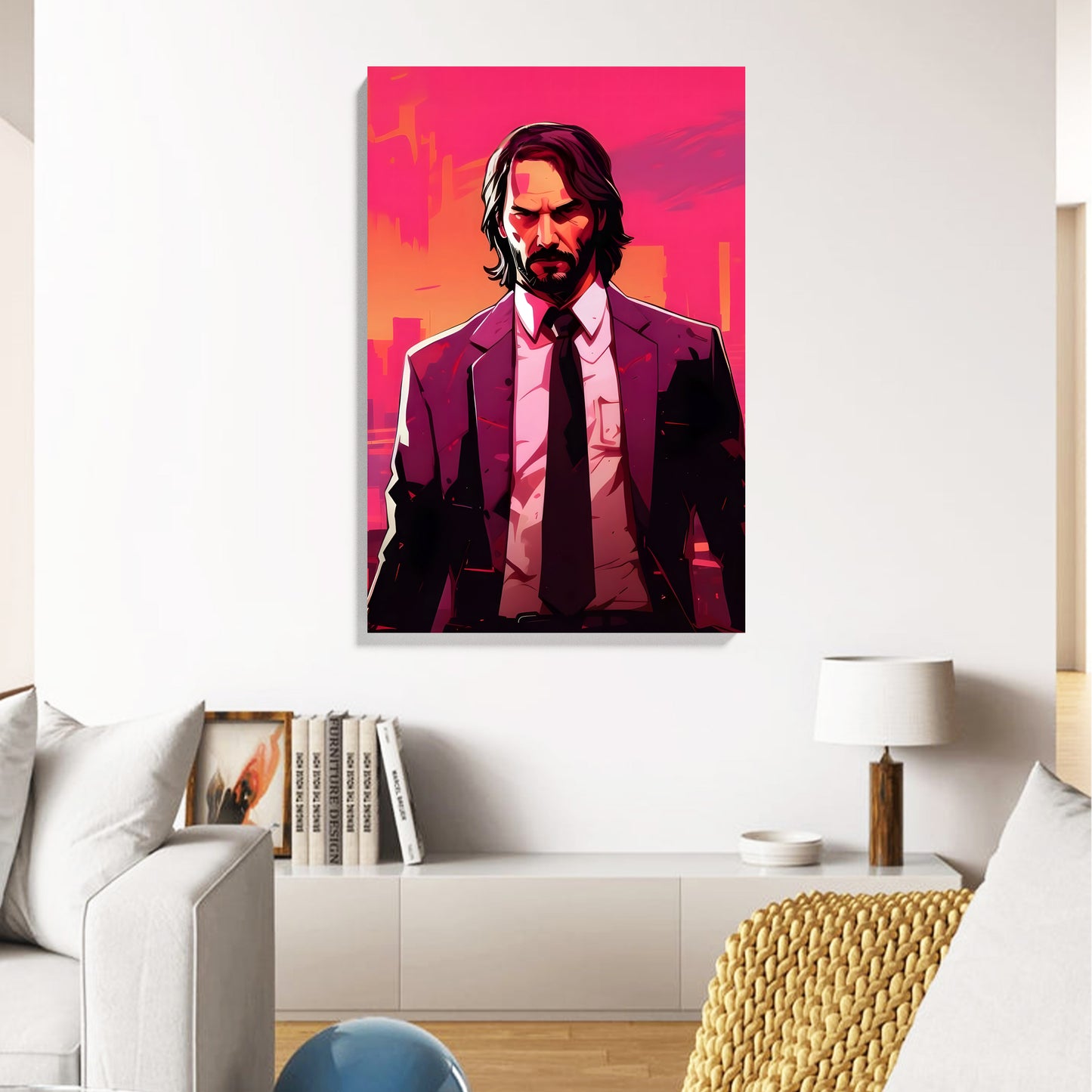 Pink City Hitman Canvas