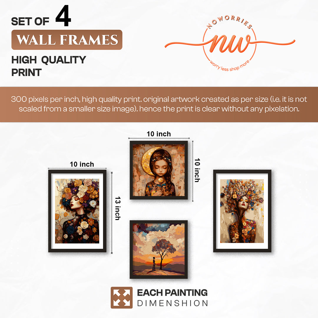 Artistic Gallery Wall Set of 4