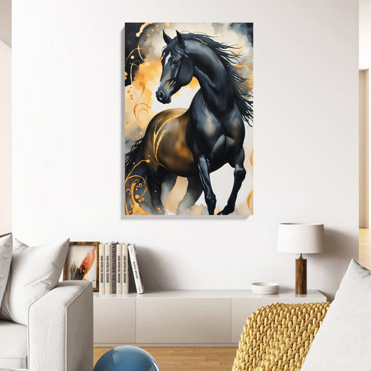 Black Stallion Canvas
