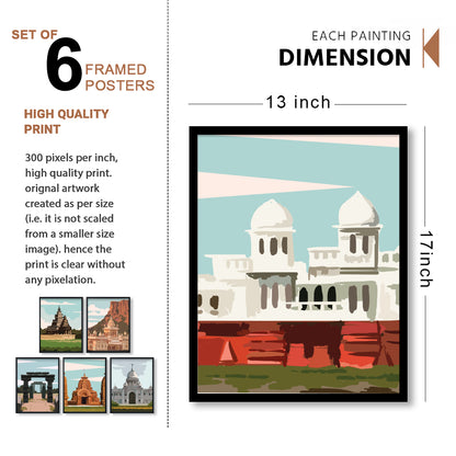 Indian Heritage Landmarks Wall Frame Set