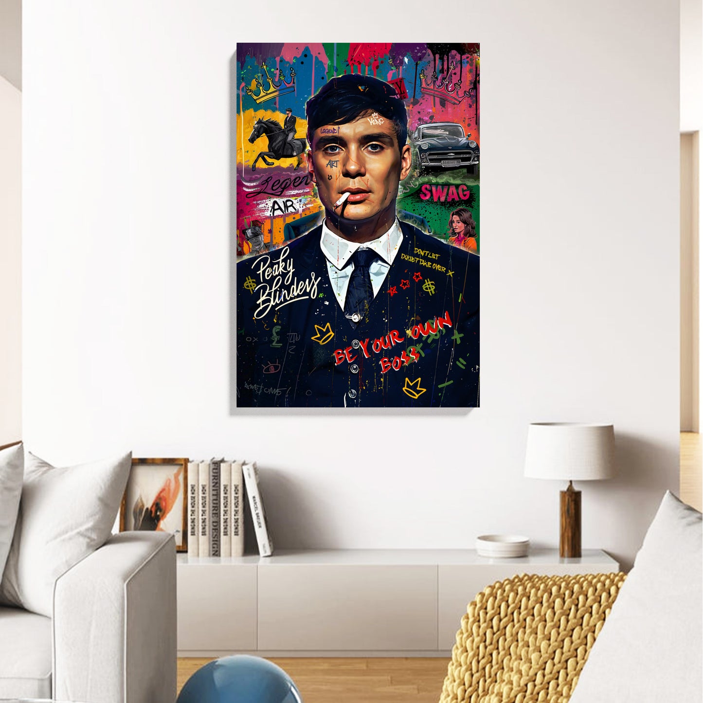 Retro Boss Graffiti Canvas