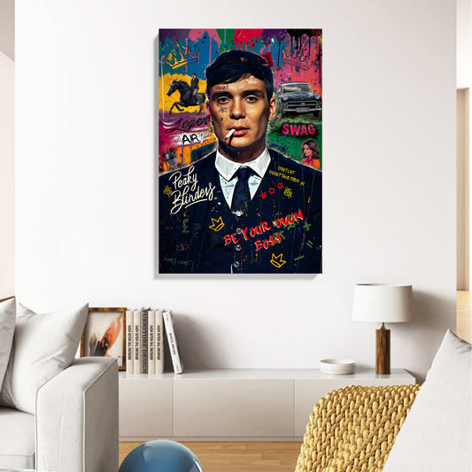Retro Boss Graffiti Canvas