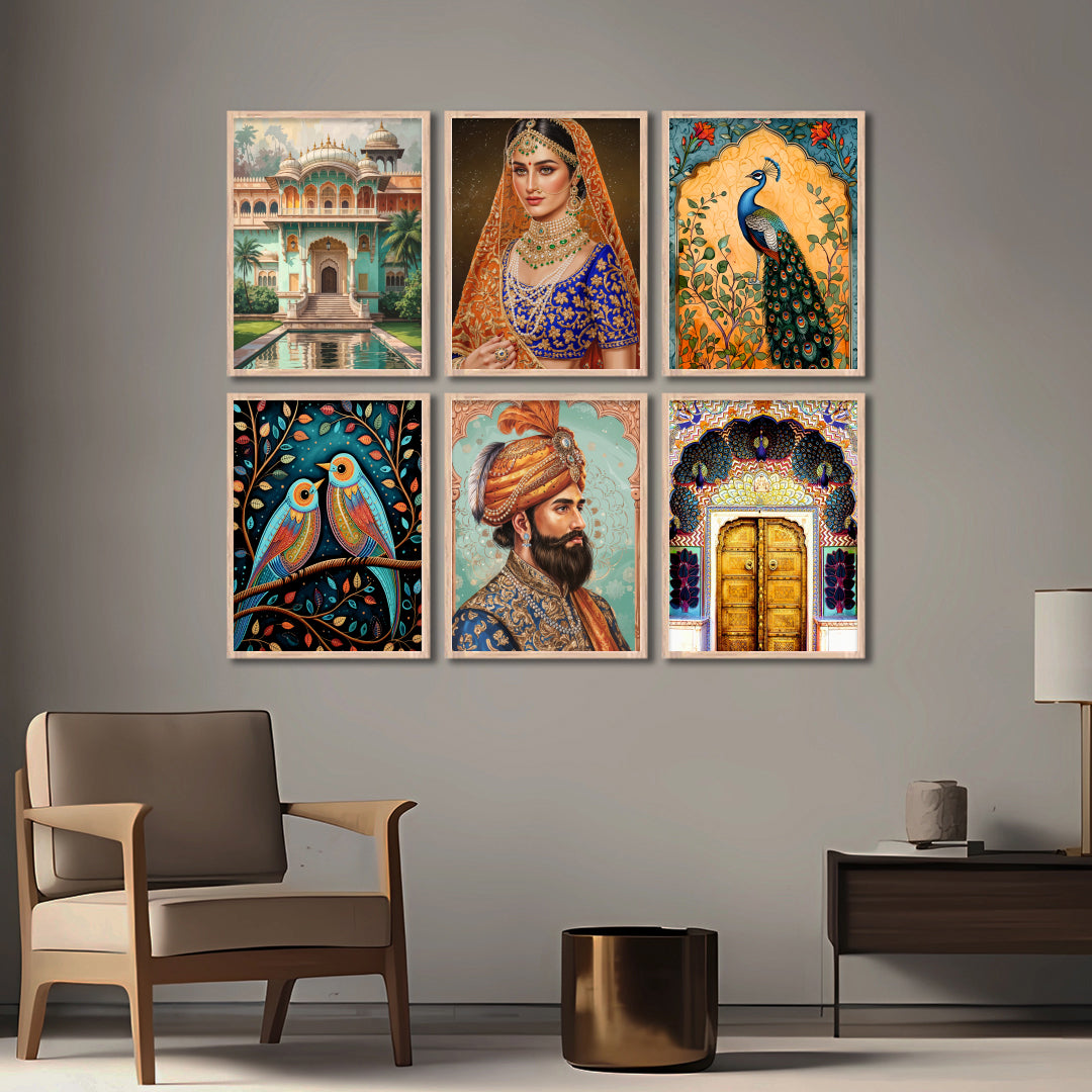 Royal Rajwadi Gallery Set Wall Frames