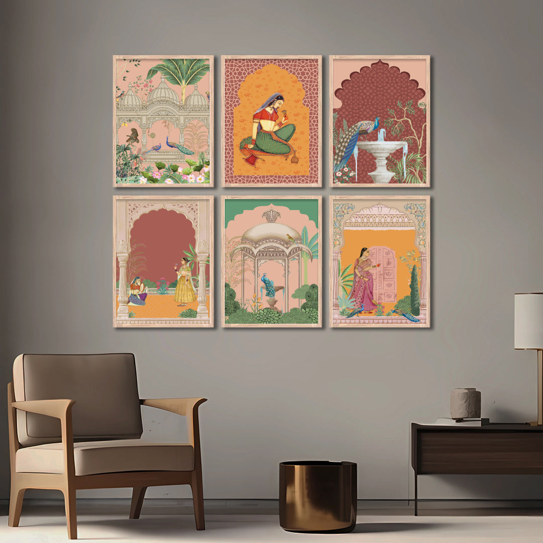 Royal Courtyard Art Wall Frame Set